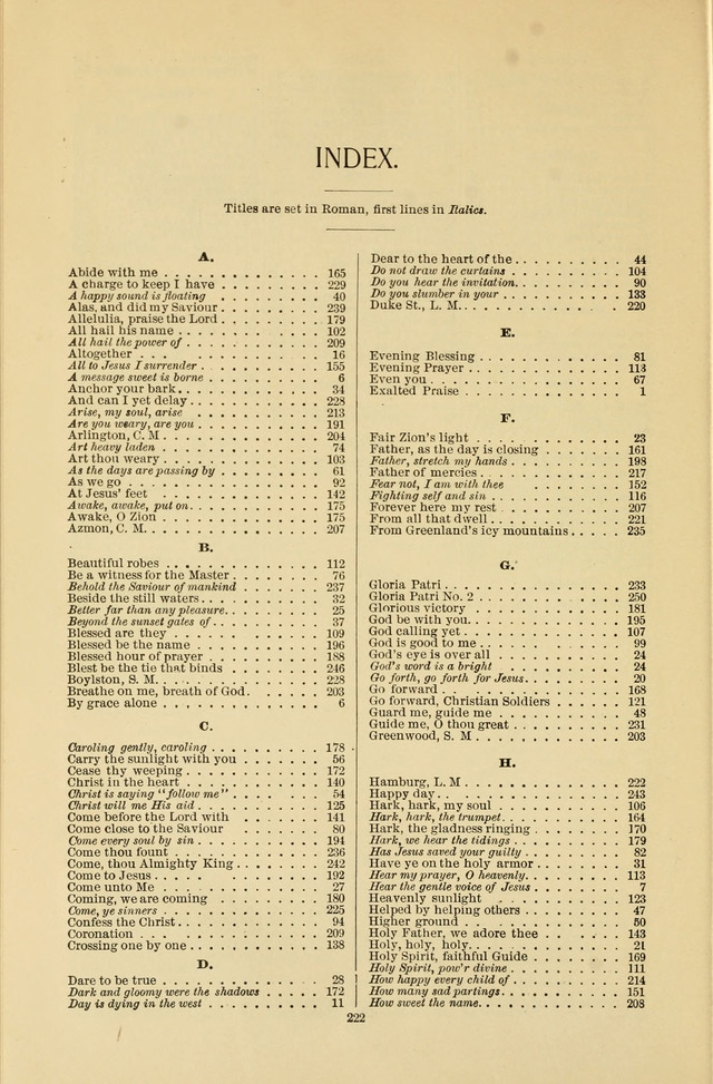 Exalted Praise: a twentieth century collection of sacred hymns for the church, Sunday school, and devotional meetings page 220