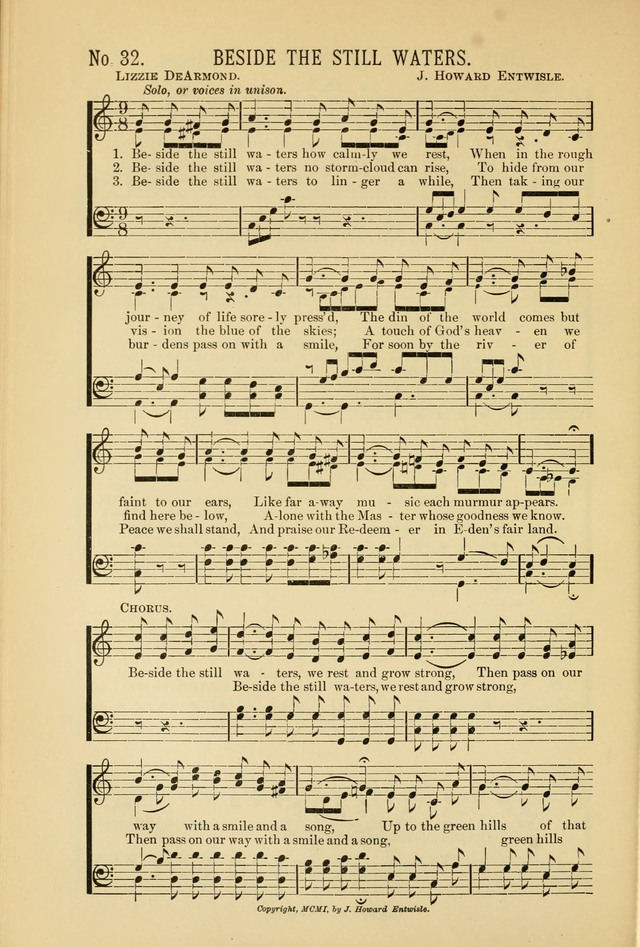 Exalted Praise: a twentieth century collection of sacred hymns for the church, Sunday school, and devotional meetings page 32