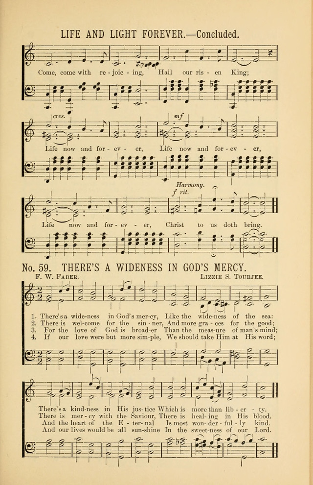 Exalted Praise: a twentieth century collection of sacred hymns for the church, Sunday school, and devotional meetings page 59