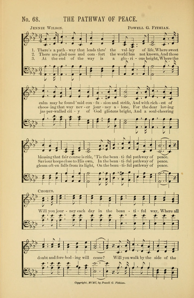 Exalted Praise: a twentieth century collection of sacred hymns for the church, Sunday school, and devotional meetings page 68