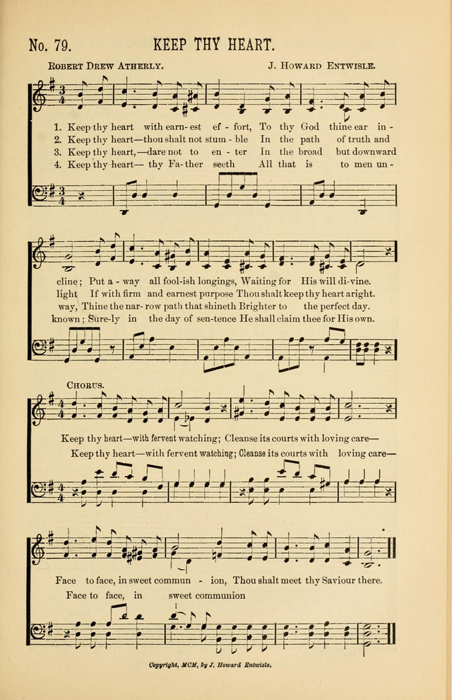 Exalted Praise: a twentieth century collection of sacred hymns for the church, Sunday school, and devotional meetings page 79