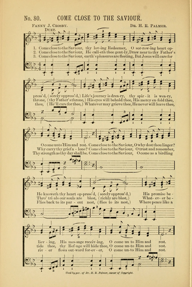 Exalted Praise: a twentieth century collection of sacred hymns for the church, Sunday school, and devotional meetings page 80