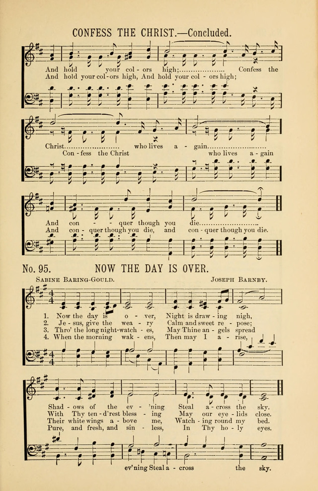 Exalted Praise: a twentieth century collection of sacred hymns for the church, Sunday school, and devotional meetings page 95