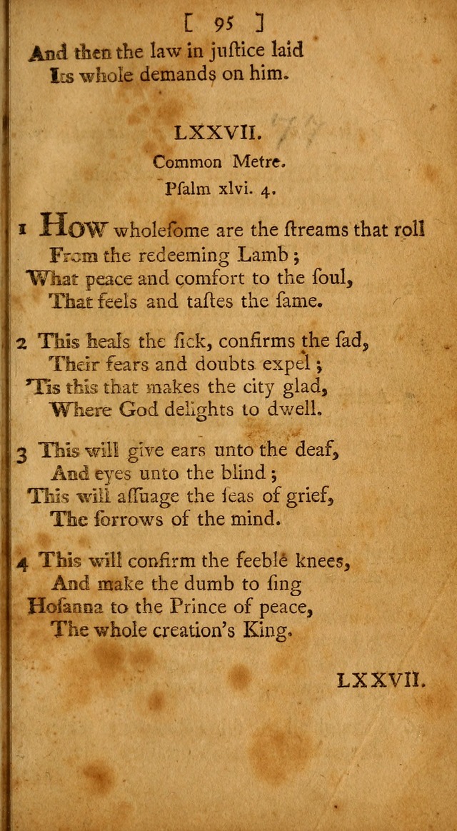 Evangelical Psalms, Hymns, and Spiritual Songs: selected from various authors; and published by a Committee of the Convention of the churches, believing in the restitution of all men... page 103