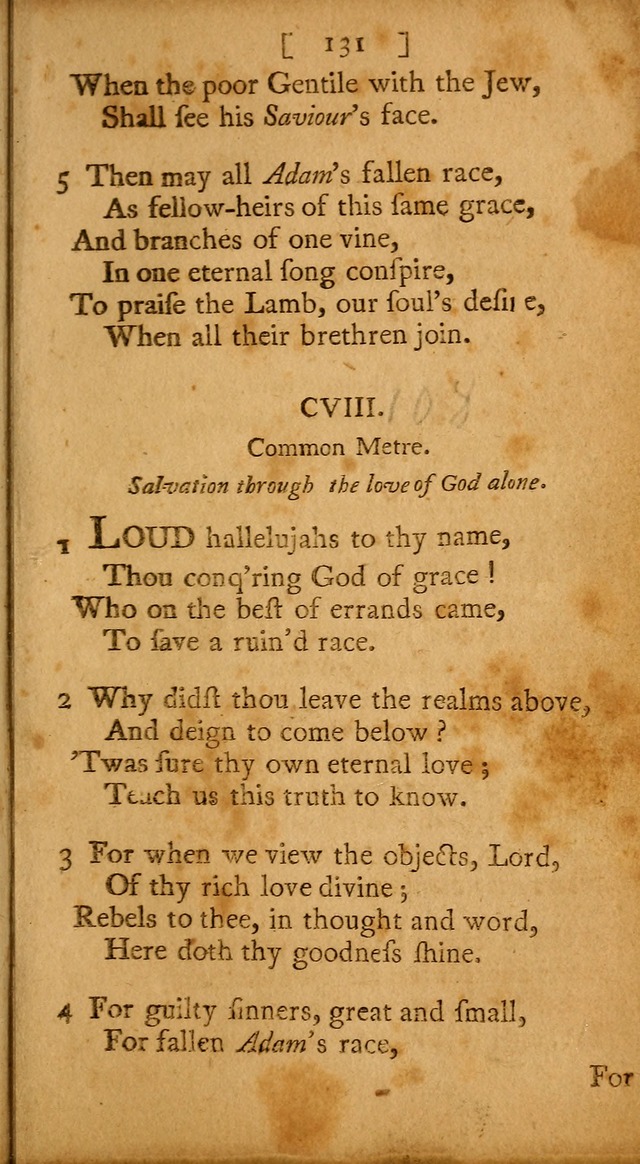 Evangelical Psalms, Hymns, and Spiritual Songs: selected from various authors; and published by a Committee of the Convention of the churches, believing in the restitution of all men... page 139