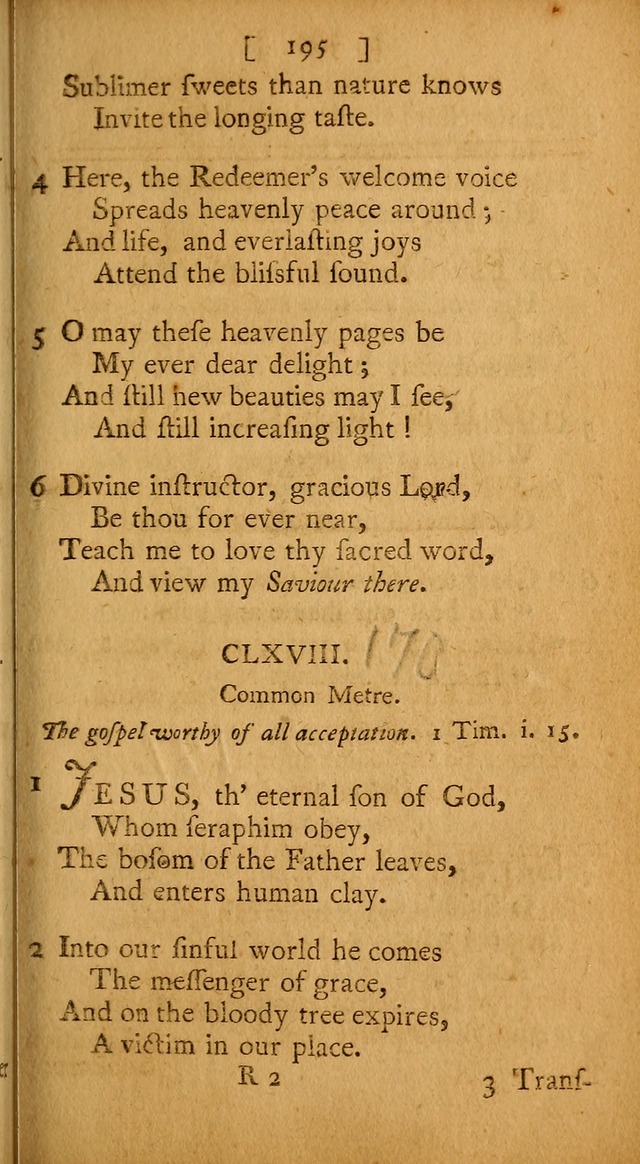 Evangelical Psalms, Hymns, and Spiritual Songs: selected from various authors; and published by a Committee of the Convention of the churches, believing in the restitution of all men... page 203