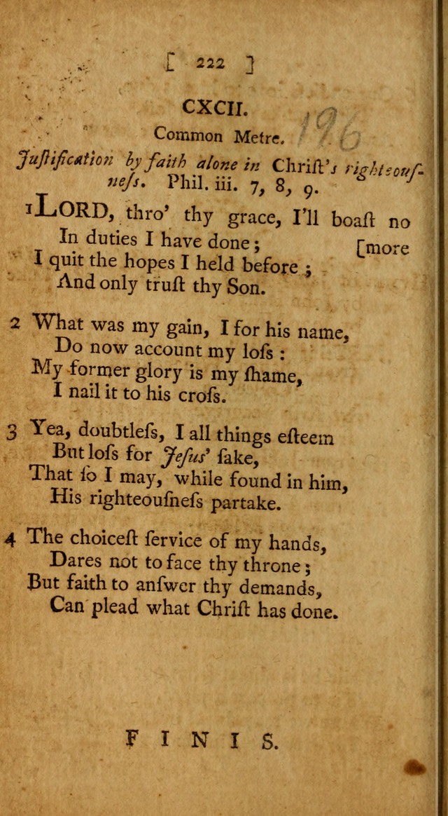 Evangelical Psalms, Hymns, and Spiritual Songs: selected from various authors; and published by a Committee of the Convention of the churches, believing in the restitution of all men... page 230