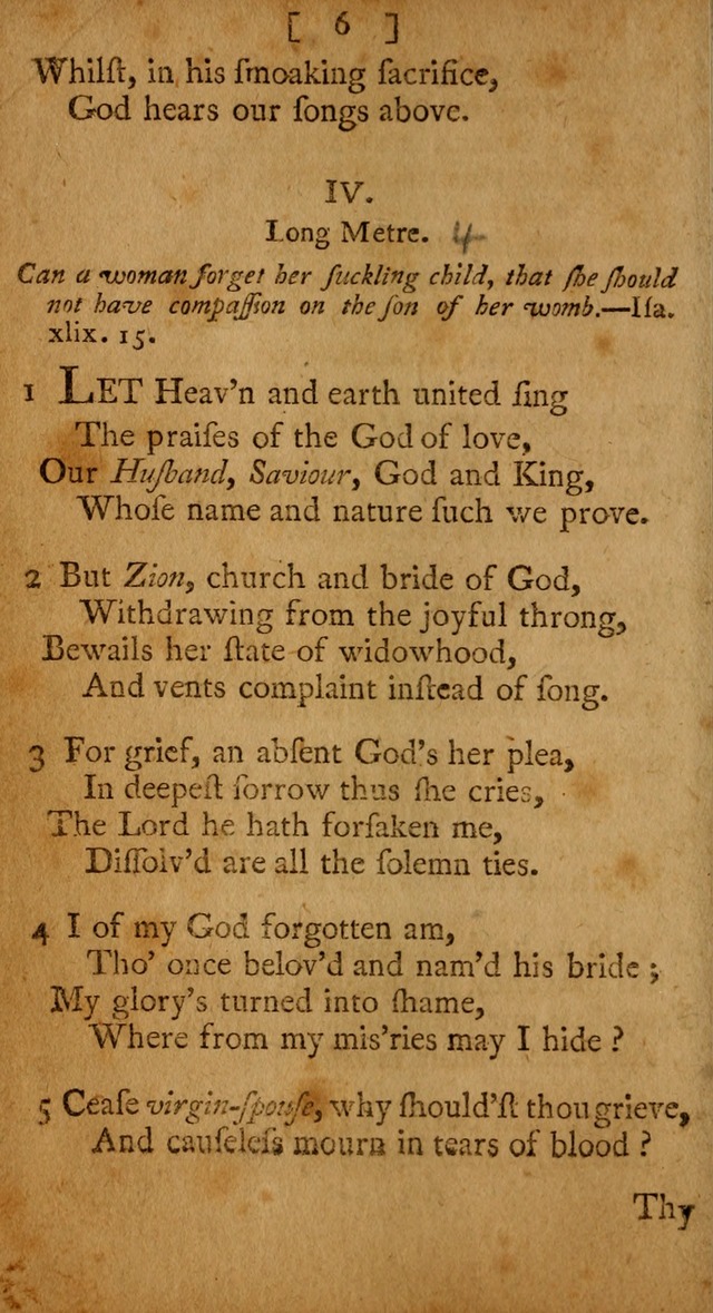 Evangelical Psalms, Hymns, and Spiritual Songs: selected from various authors; and published by a Committee of the Convention of the churches, believing in the restitution of all men... page 8