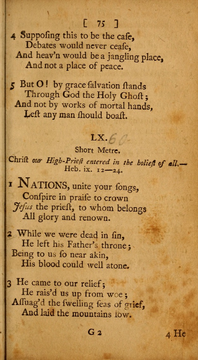 Evangelical Psalms, Hymns, and Spiritual Songs: selected from various authors; and published by a Committee of the Convention of the churches, believing in the restitution of all men... page 83