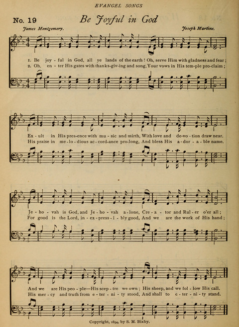 Evangel Songs: words and music, suitable for all services of sacred song page 14