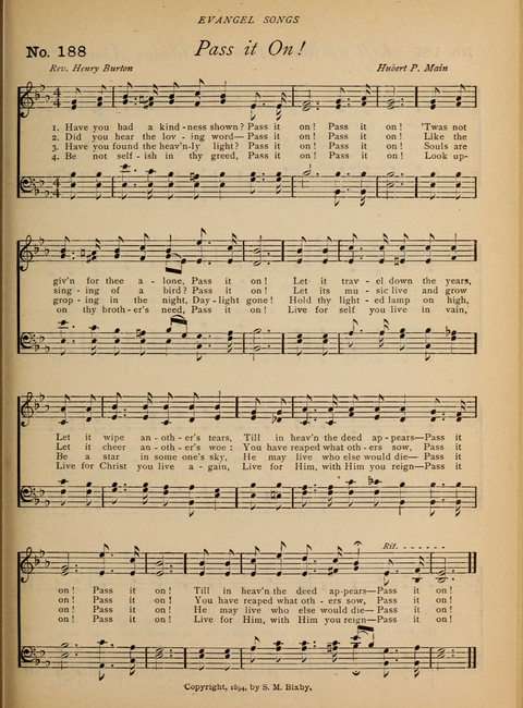 Evangel Songs: words and music, suitable for all services of sacred song page 155