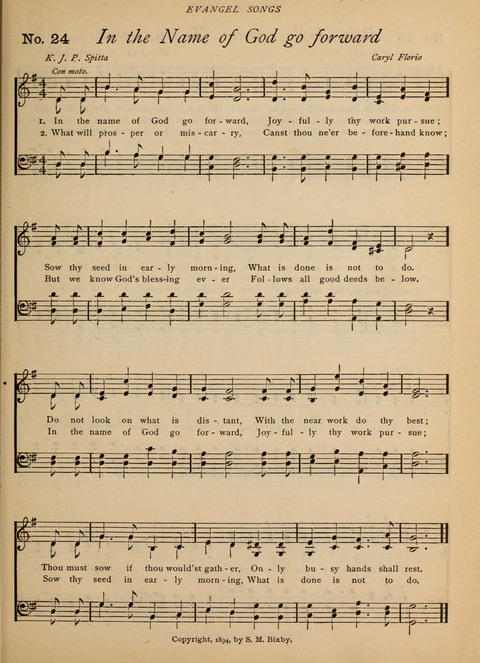 Evangel Songs: words and music, suitable for all services of sacred song page 19