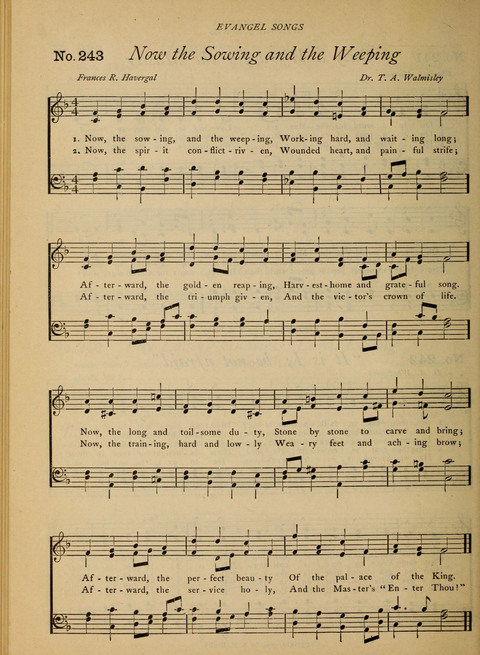 Evangel Songs: words and music, suitable for all services of sacred song page 196