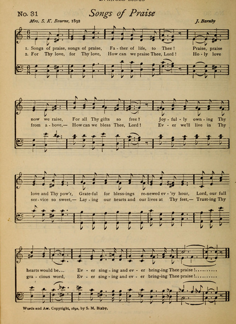 Evangel Songs: words and music, suitable for all services of sacred song page 26