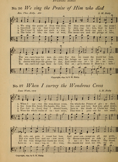 Evangel Songs: words and music, suitable for all services of sacred song page 30