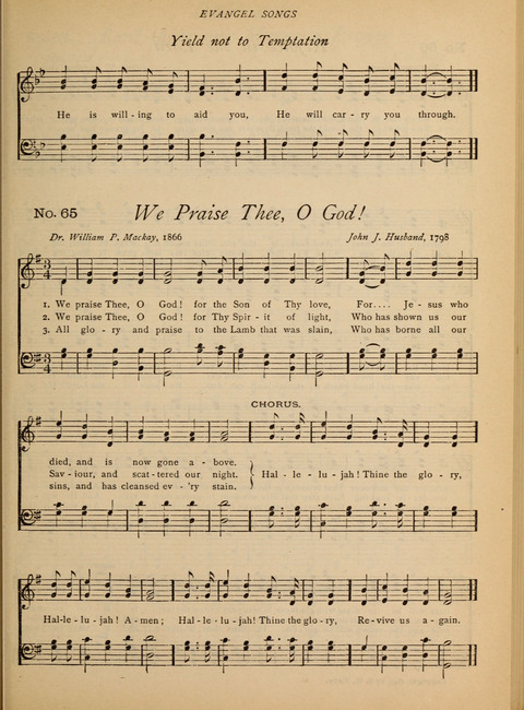 Evangel Songs: words and music, suitable for all services of sacred song page 53