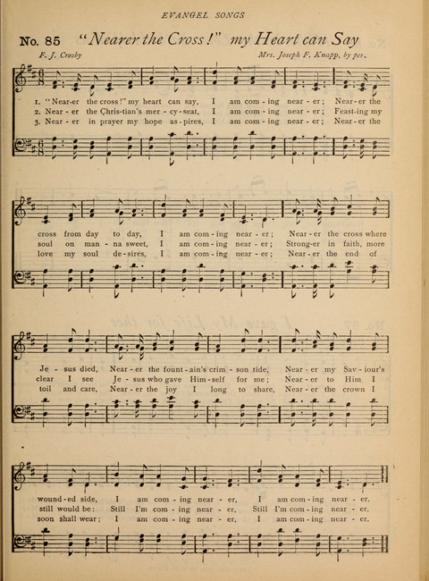 Evangel Songs: words and music, suitable for all services of sacred song page 71