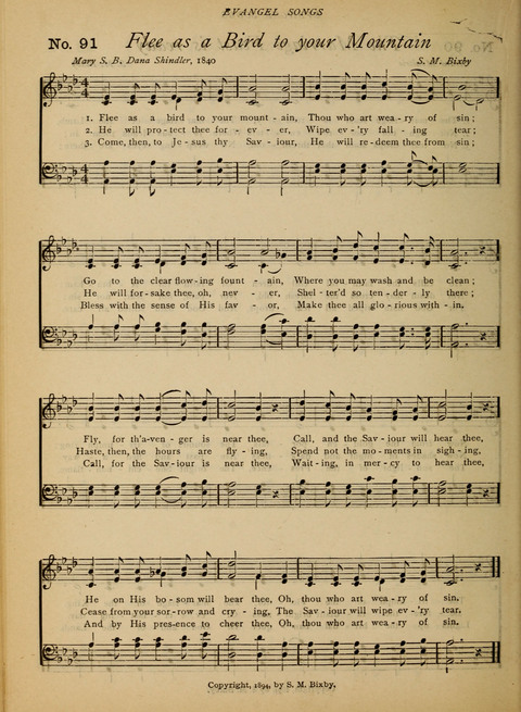 Evangel Songs: words and music, suitable for all services of sacred song page 76