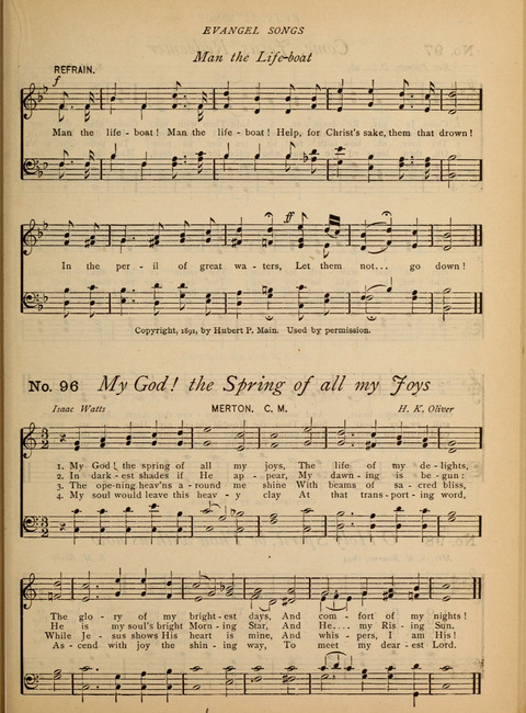 Evangel Songs: words and music, suitable for all services of sacred song page 81