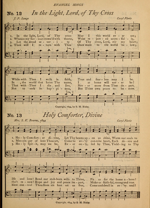 Evangel Songs: words and music, suitable for all services of sacred song page 9