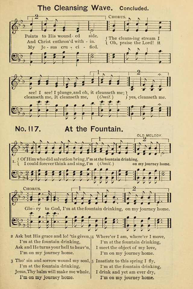 Excellent Songs: for the Church and Sunday School page 105