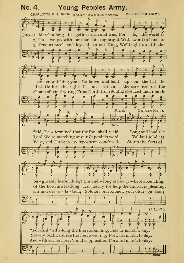 Excellent Songs: for the Church and Sunday School page 4