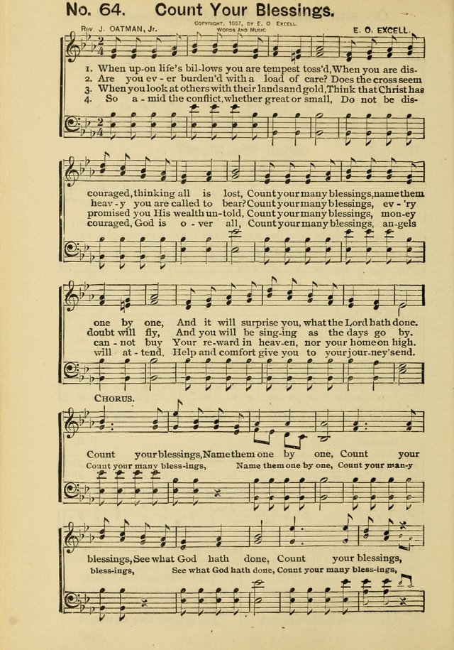 Excellent Songs: for the Church and Sunday School page 64