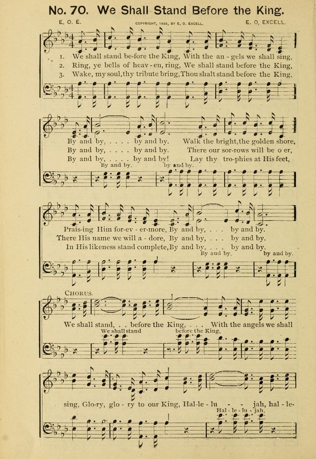Excellent Songs: for the Church and Sunday School page 70