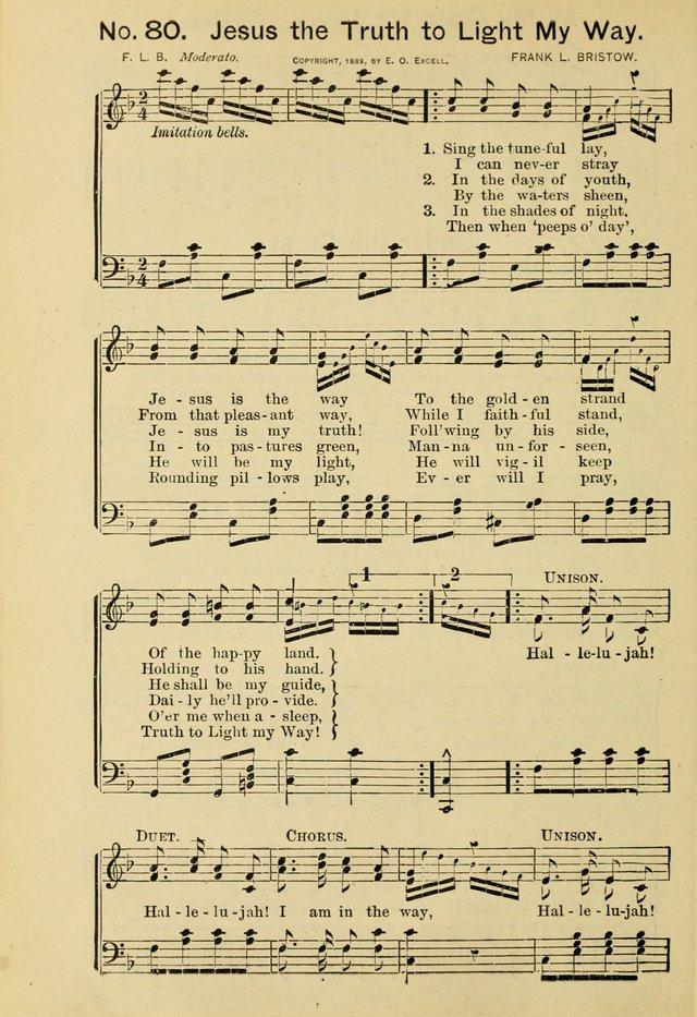 Excellent Songs: for the Church and Sunday School page 80