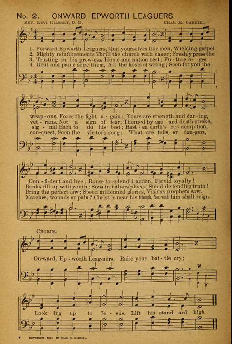 Epworth Songs: For use in the Epworth League, the Junior League, the Sunday-school, and in social services page 2