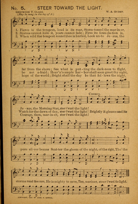 Epworth Songs: For use in the Epworth League, the Junior League, the Sunday-school, and in social services page 5