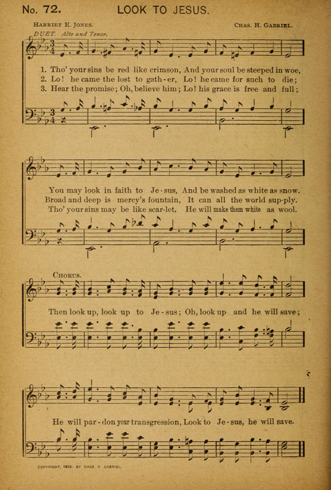 Epworth Songs: For use in the Epworth League, the Junior League, the Sunday-school, and in social services page 70