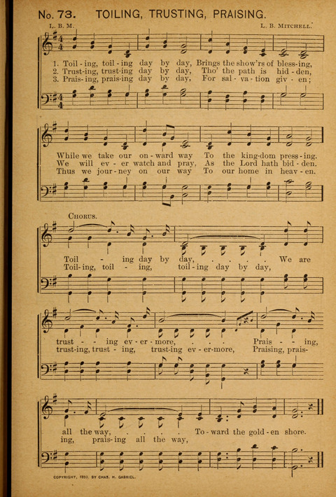 Epworth Songs: For use in the Epworth League, the Junior League, the Sunday-school, and in social services page 71