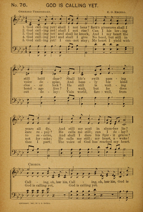 Epworth Songs: For use in the Epworth League, the Junior League, the Sunday-school, and in social services page 74