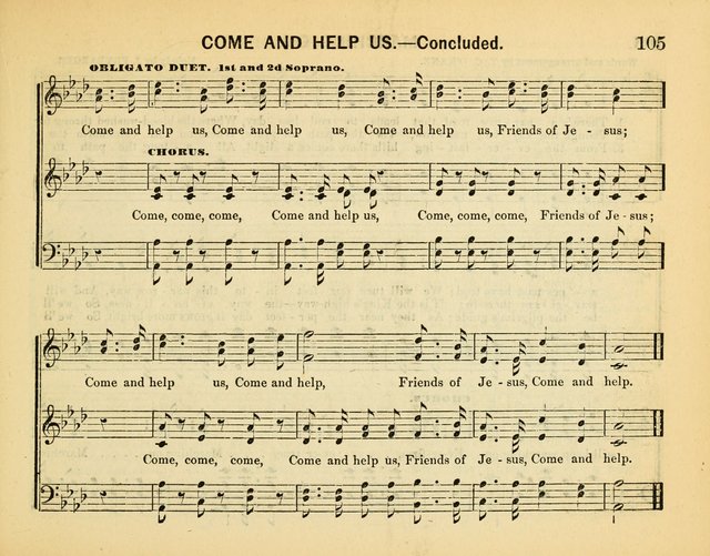 Every Sabbath: a new collection of music adapted to the wants and capacities of Sunday-schools, the home circle and devotional gatherings page 107