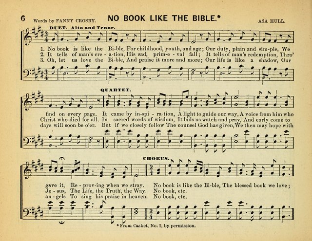 Every Sabbath: a new collection of music adapted to the wants and capacities of Sunday-schools, the home circle and devotional gatherings page 8