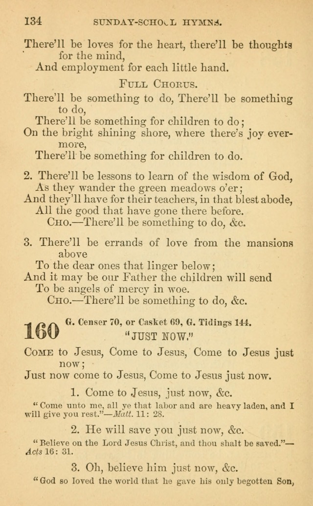 The Eclectic Sabbath School Hymn Book page 134