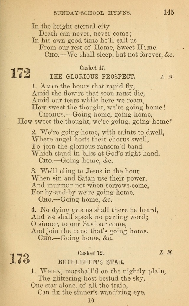 The Eclectic Sabbath School Hymn Book page 145