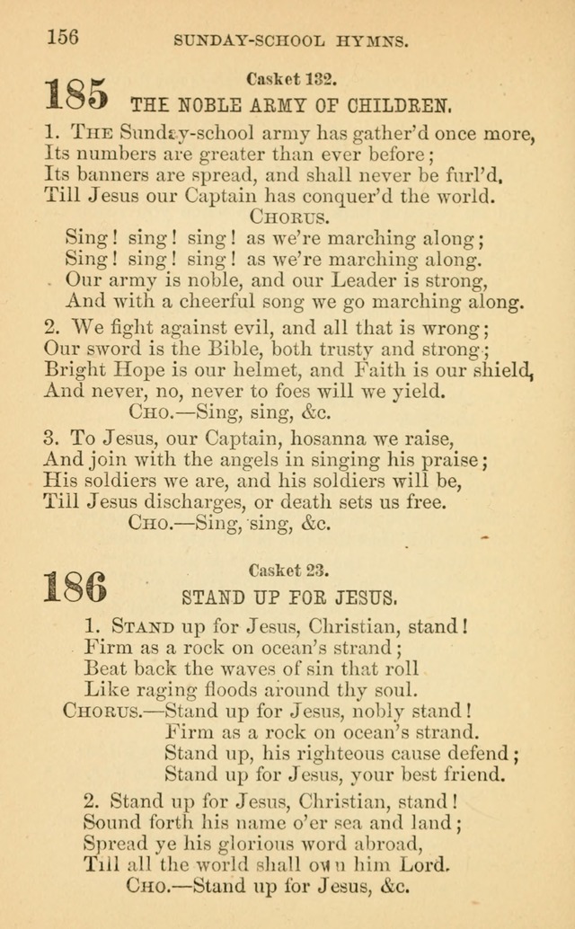 The Eclectic Sabbath School Hymn Book page 156