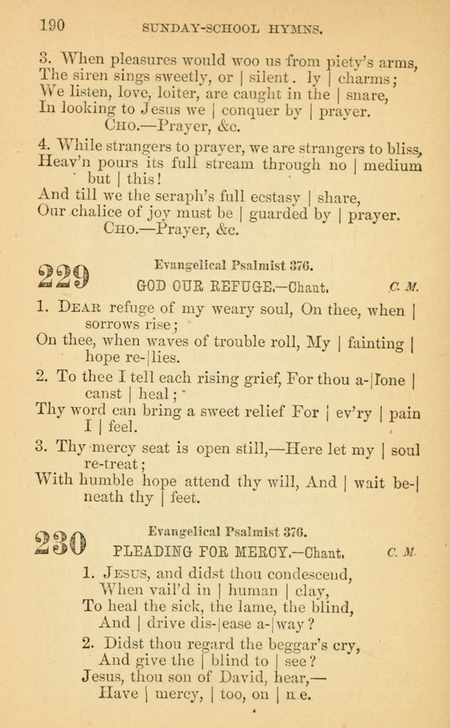 The Eclectic Sabbath School Hymn Book page 190