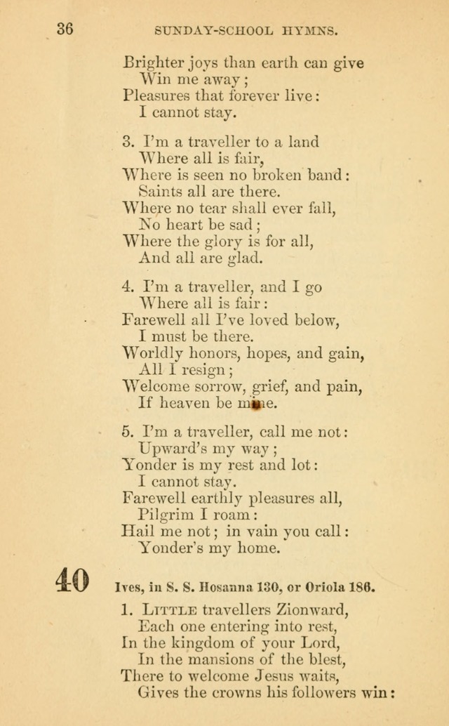 The Eclectic Sabbath School Hymn Book page 36