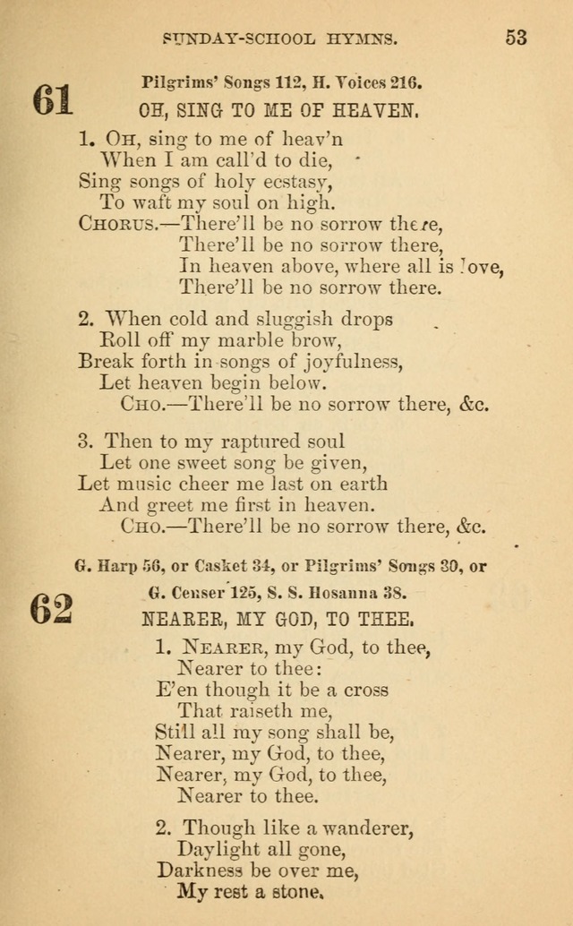 The Eclectic Sabbath School Hymn Book page 53