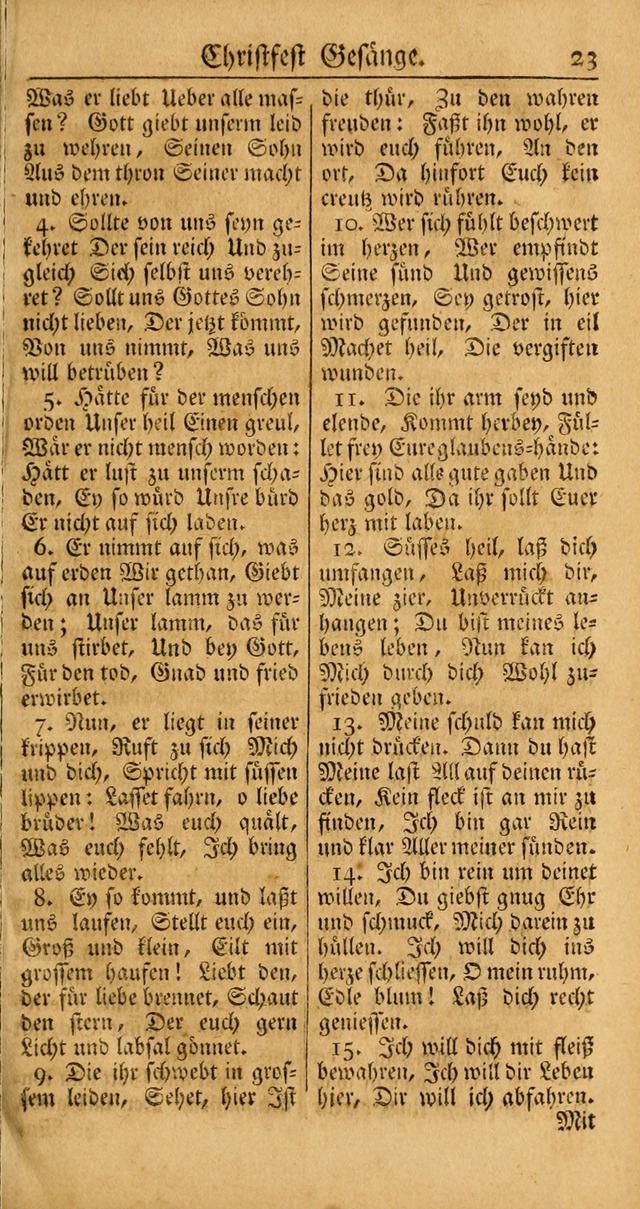 Ein Unpartheyisches Gesang-Buch: enthaltend geistreiche Lieder und Psalmen, zum allgemeinen Gebrauch des wahren Gottesdienstes auf begehren der Brüderschaft der Menoniten Gemeinen... page 103