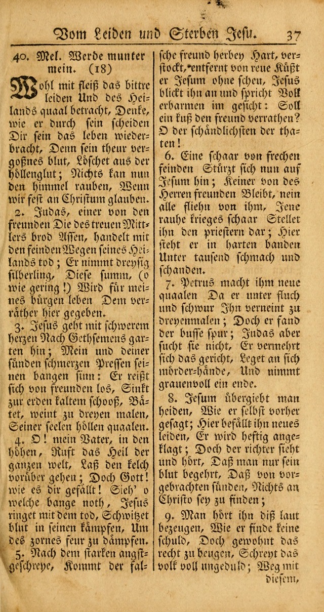 Ein Unpartheyisches Gesang-Buch: enthaltend geistreiche Lieder und Psalmen, zum allgemeinen Gebrauch des wahren Gottesdienstes auf begehren der Brüderschaft der Menoniten Gemeinen... page 117