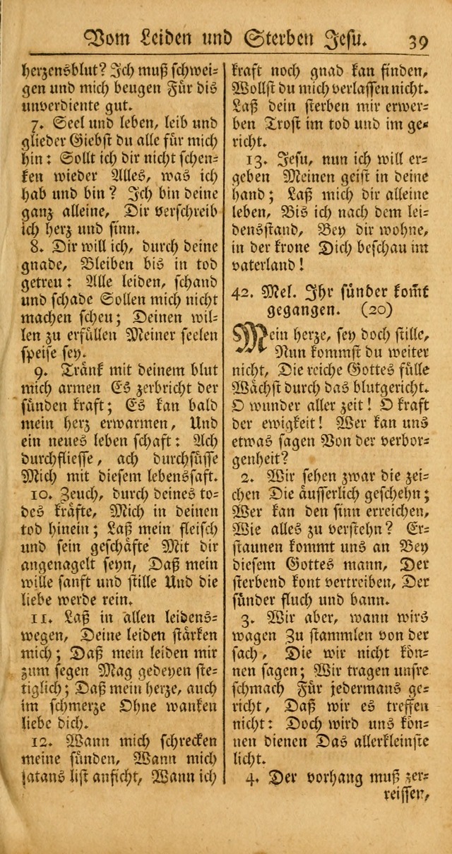 Ein Unpartheyisches Gesang-Buch: enthaltend geistreiche Lieder und Psalmen, zum allgemeinen Gebrauch des wahren Gottesdienstes auf begehren der Brüderschaft der Menoniten Gemeinen... page 119