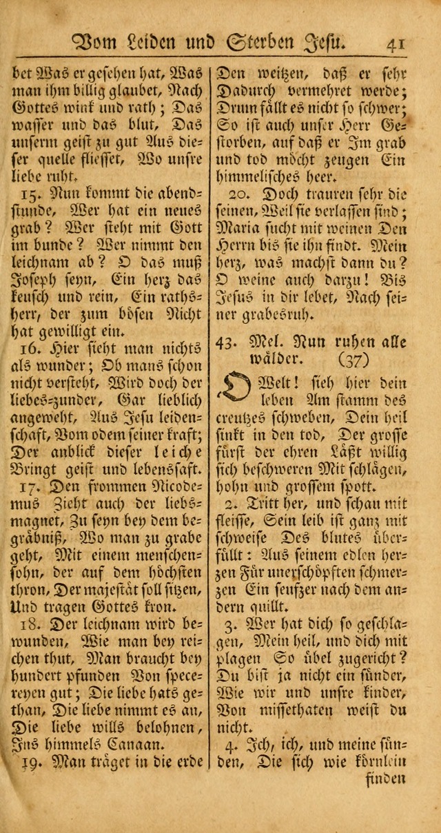 Ein Unpartheyisches Gesang-Buch: enthaltend geistreiche Lieder und Psalmen, zum allgemeinen Gebrauch des wahren Gottesdienstes auf begehren der Brüderschaft der Menoniten Gemeinen... page 121