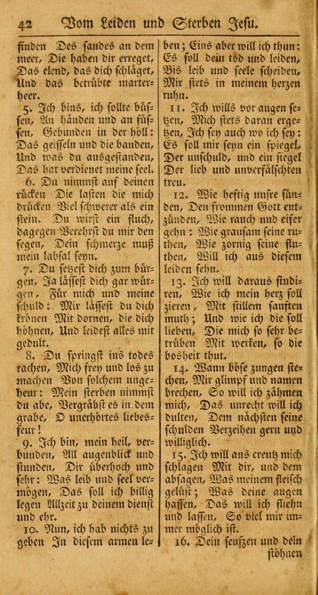 Ein Unpartheyisches Gesang-Buch: enthaltend geistreiche Lieder und Psalmen, zum allgemeinen Gebrauch des wahren Gottesdienstes auf begehren der Brüderschaft der Menoniten Gemeinen... page 122