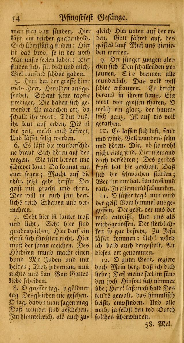 Ein Unpartheyisches Gesang-Buch: enthaltend geistreiche Lieder und Psalmen, zum allgemeinen Gebrauch des wahren Gottesdienstes auf begehren der Brüderschaft der Menoniten Gemeinen... page 134