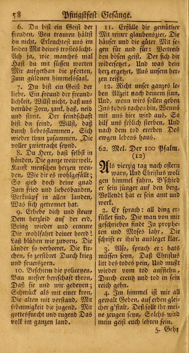 Ein Unpartheyisches Gesang-Buch: enthaltend geistreiche Lieder und Psalmen, zum allgemeinen Gebrauch des wahren Gottesdienstes auf begehren der Brüderschaft der Menoniten Gemeinen... page 138