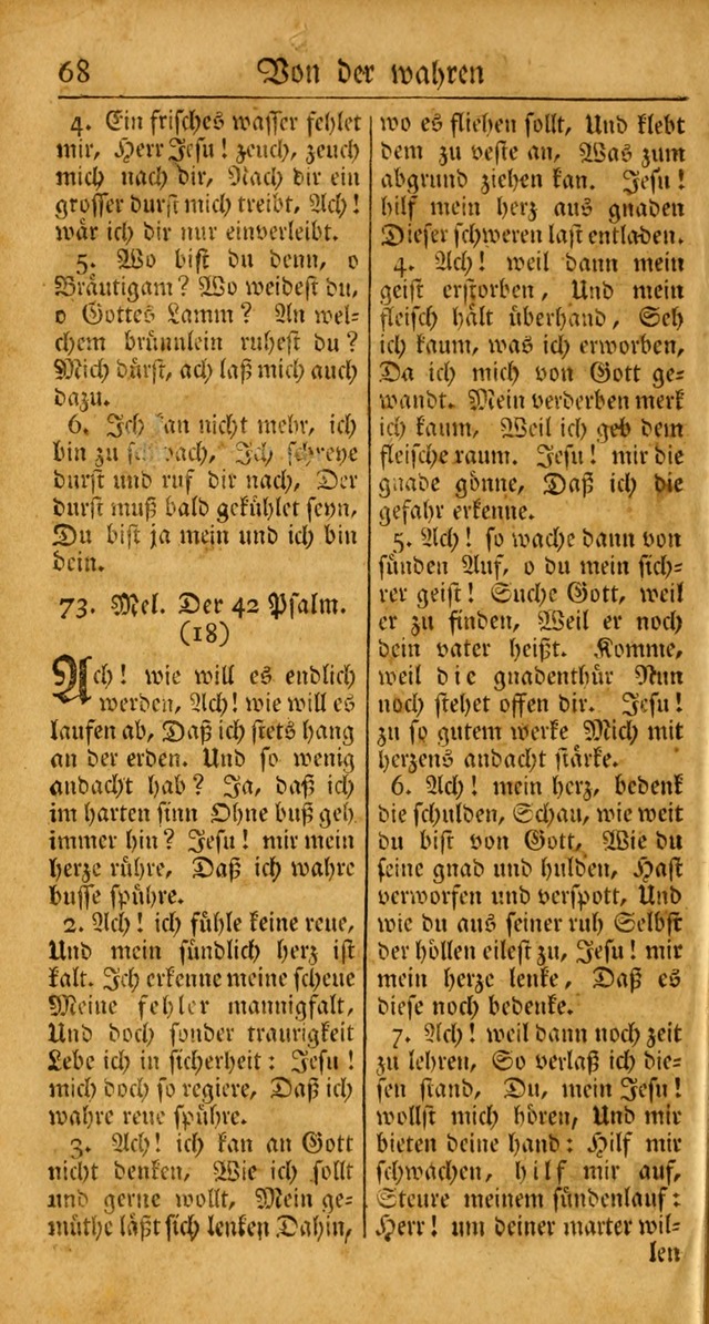 Ein Unpartheyisches Gesang-Buch: enthaltend geistreiche Lieder und Psalmen, zum allgemeinen Gebrauch des wahren Gottesdienstes auf begehren der Brüderschaft der Menoniten Gemeinen... page 148